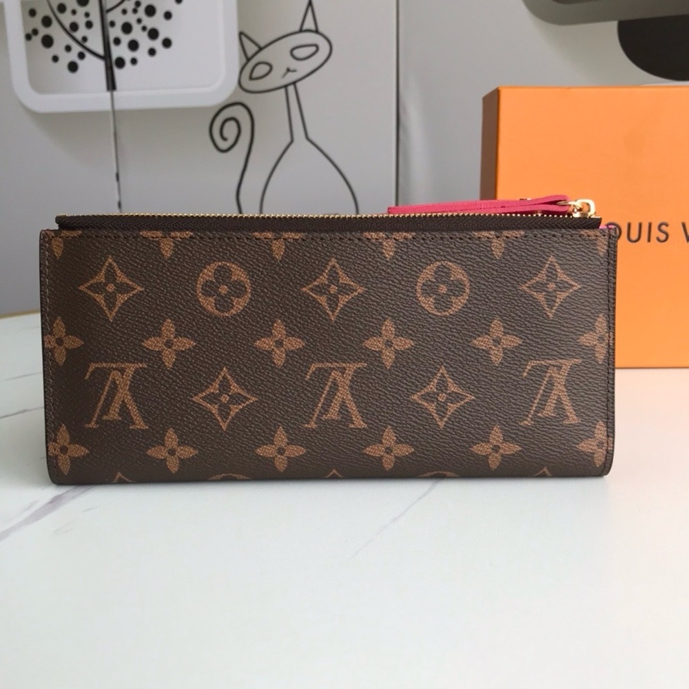 Louis Vuitton Brown Pink Wallet